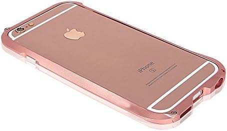 Hismo iPhone 6/6S Case Bobyt Metal Frame Case for iPhone 6/6S 6 Plus/6S Plus Shockproof Metallic Case Protective Rugged Bumper,Aluminum Metal Frame Bumper Case(Rose Gold 6 Plus/6S Plus)