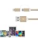 USB Cable 2 in 1 Lightning Cable 3.3FT/1M Nylon Braided Sync iphone charger for iPhone, iPad /iPod, Samsung, Nexus, Nokia, Sony and more