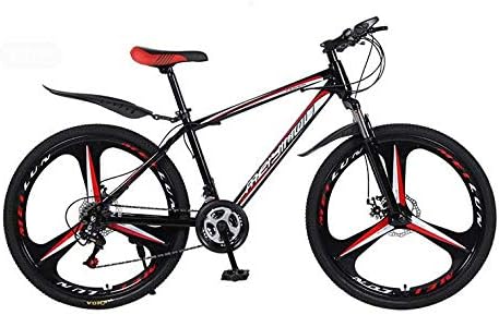 GASLIKE 26 Inch Mountain Bike Bicycle, High Carbon Steel And Aluminum Alloy Frame,Double Disc Brake, PVC And All Aluminum Pedals
