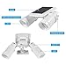 LED Solar Motion Sensor Light ICOCO Wireless Adjustable Dual-Head Waterproof Solar Security Light Outdoor Light w/14 Ultra-Bright LED for Garden, Fence, Patio, Deck, Yard, Driveway,stairs