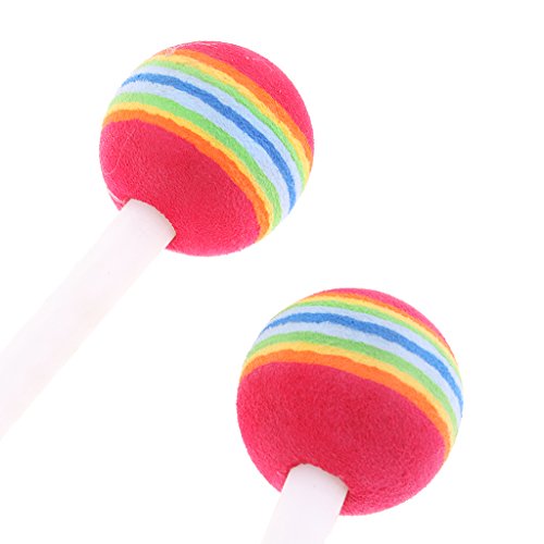 2Pcs Lollipop Drum Stick Mallet Hammer for Kids Hand Percussion Beat Toy