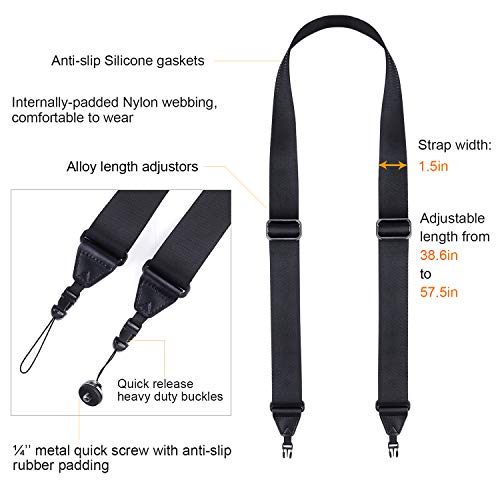 waka Rapid Slide Camera Neck Shoulder Strap with Quick Release