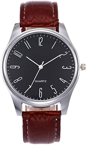 Men Quartz Wrist Watch-Leather Watch-Casual Watches-Simple Man Watches