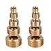 QLOUNI 25Pcs Brass Pipe Plugs Set, NPT Plug 1/8