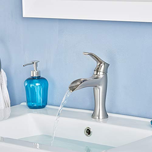 1 Commercial+Stainless+Waterfall+Bathroom+Lavatory