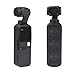RCstyle Soft Silicone Protective Case with Lanyard Compatible for DJI Osmo Pocket Accessories Protector Shock Proof Silicone Cover with Neck Strap (Black)