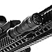 FARMSOLDIER Tactical LED Mini Scout Flashlight， Weaponlights Single Mode Hunting Light with Pressure Switch and Rifle Mount Black