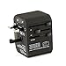 Pac2Go Universal Travel Adapter with Quad USB + USB-C Charger - All-in-One Surge/Spike Protected Electrical Plug with Fast Charging USB Ports, International Power Socket works in 192 Countries - 5XUSB