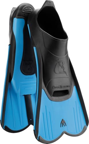 CRESSI Light Kid Fins Blue 33/34 - Leistungsstarke Kurzflossen zum Schwimmen und Schnorcheln, Blau Kid, 33/34