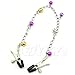 Kocome Unisex Adjustable Nipple Bell Chain Soft Coated Pasties Clips Sexy Body Jewelry