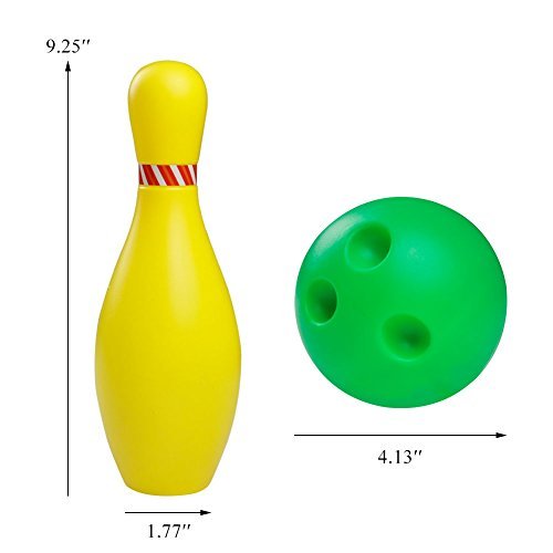 Kinder Bowling Spiel Spielzeug-Spiel Kinder Bowling-Set Party Spielzeug mit 1 Ball und 6 Pins