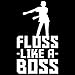Floss Like A Boss - Flossin Dance Funny Emote Youth T Shirt - Large - Black