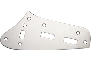 KAISH Vintage Style Upper Control Plate Upper Switch Plate for Vintage Jaguar Guitars Chrome