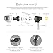 Earphones with Microphone,ROCK Zircon Stereo In-Ear Earphones Earbuds Headphones with Microphone and Remote for sony, iPhone 5/5S/6/6S/6 plus/6s plus, iPod (White)