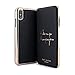 Ted Baker Champagne Fashion Mirror Folio Card Slot Case for iPhone Xs Max, Protective Cover iPhone Xs Max for Professional Women/Girls