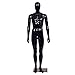 Giantex Male Mannequin Egghead Plastic Full Body Dress Form Display High Gloss Black