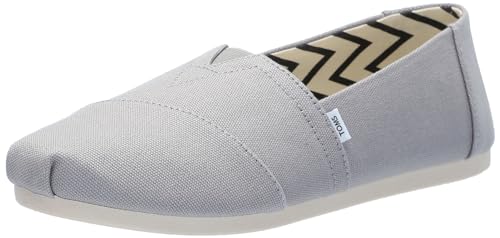 Toms Damen Espadrille, Drizzle Grey Recyceltes Baumwollleinen, 42.5 EU