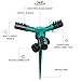 NiceFit Garden Lawn Sprinklers, Automatic Water Sprinkler for Garden Lawn, 360 Degree Rotating 3 Arms Water Sprinkler Irrigation System, Spike Base