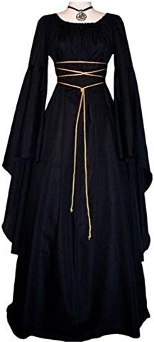 Dressit Women's Medieval Renaissance Retro Gown Vintage Cosplay Costume Dresses