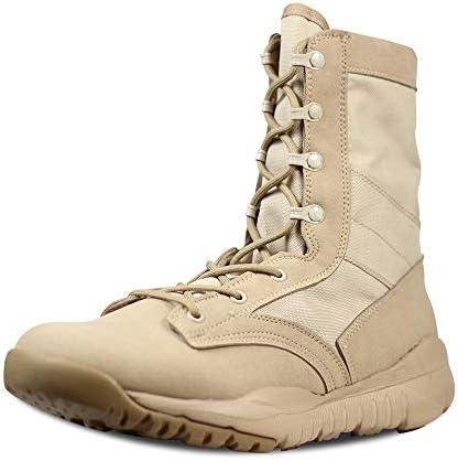 PANY Men's Military Combat Boots Ultra Light Outdoor Breathable Jungle Desert Tactical Boots