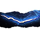 Crack In Light Time DW Galaxy Space Blue Window Laptop Car Sticker 8" Wide