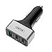Quick Charge 3.0 Car Charger, UNITEK 42W 3 Port USB Aluminum Car Charger With QC 3.0 ( Quick Charge 2.0 Compatible ) And SmartID Technology
