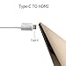 USB C to HDMI Adapter, USB 3.1 Type C (Thunderbolt 3 Compatible) to HDMI Adapter 4K for Galaxy Note 8 / S8 / S8 Plus, 2017 / 2016 MacBook, 2017 iMac (USB-C To HDMI)