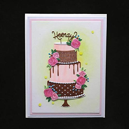 Birthday Cake Metal DIY Cutting Dies Stencil for Scrapbooking Album Stamp Paper Card Making Embossing Crafts Decoration