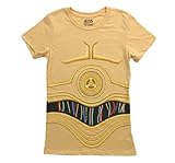 Mighty Fine Womens Star Wars I Am C3PO Costume T-Shirt Yellow