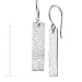 Silpada 'Albuquerque' Rectangular Drop Earrings in Textured Sterling Silver
