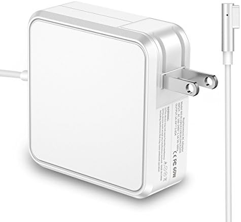 Macbook Pro Charger, POWLAKEN 60W L-Tip Magnetic AC Power Adapter Charger for Macbook and 13-inch Macbook Pro (White)