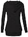 Messic Women's Winter V-Neck Thick Knitted Sweatshirt Pullover Sweater Hoodie Top
