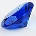 1 X Big 100mm Cobalt Blue 100 mm Cut Glass Crystal Giant Diamond Jewel Paperweight by Tendygift