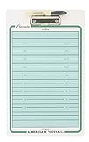 Champion Sports Football Dry Erase Clipboard