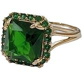 Efficewery Stackable Eternity Band Ring for Women, Adjustable Twisted Rope Design with Simulated Diamonds & Cubic Zirconia, Solid Plated Goden Wedding Jewelry Rings for Women