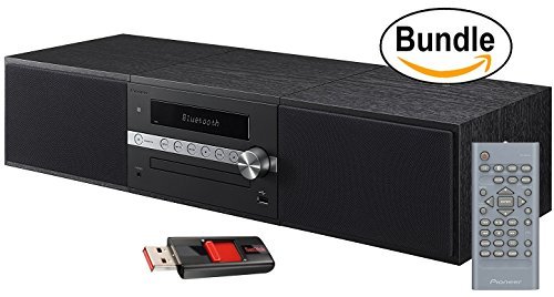 Pioneer X-CM56B Mini Stereo System with Built-in Bluetooth & Remote Control (Black) & SanDisk Cruzer 16GB USB 2.0 Flash Drive (Bundle)