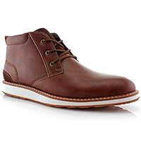 Ferro Aldo Houstan MFA506031 Mens Memory Foam Casual Chukka Mid-Top Sneaker Boots - Brown, Size 11