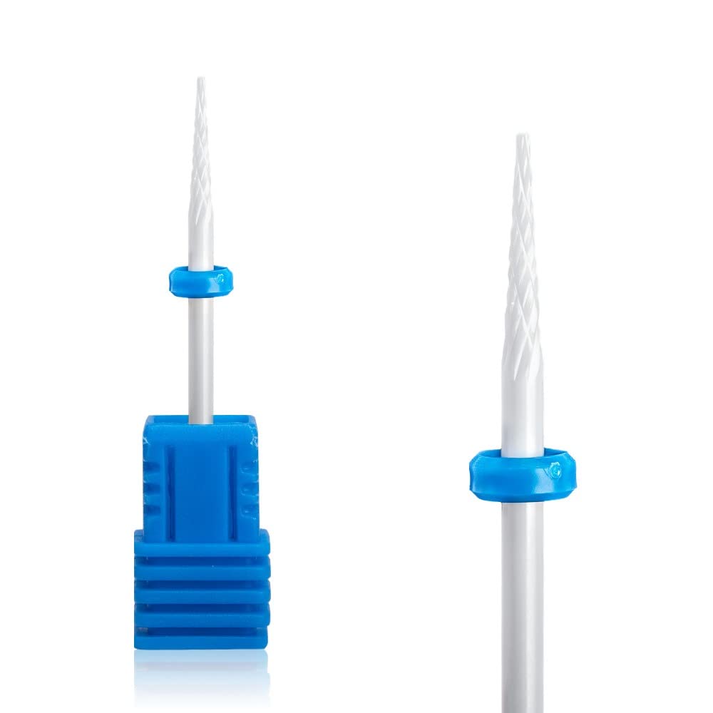 Natury Nails Ceramic Drill Bit for Nail Drill Bits Manicure Pedicure Nail Polish Acrylic Gel Nail File Blue Medium Grit