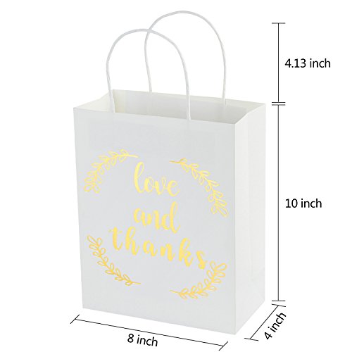 image for LaRibbons Medium Size Gift Bags - Gold Foil