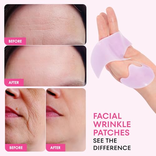 LBOYLOVE® 3 Packs Forehead Wrinkle Patches and Smile Line Patches, Overnight Face Wrinkle Patches to Lift Smile Lines for Women, Non-Invasive Skin-Friendly Facial Patches