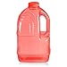 Geo Sports Bottles 1 Gallon BPA Free Reusable Leakproof Wide Mouth Sports Water Jug Bottle with Handle and 48mm Screw Cap (Red)