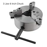Halorose 8 Inch 3-Jaw Self-Centering Lathe Chucks USA- NEW (PLAIN BACK) (8 Inch)