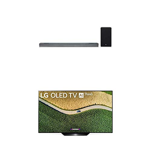 LG OLED65B9PUA B9 Series 65″ 4K Ultra HD Smart OLED TV with 4.1.2 Channel High Res Audio Sound Bar w/Meridian Technology, Dolby Atmos