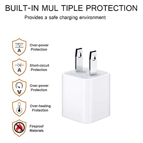 iPhone Charger, iPhone Charger Data Charge Sync Cable Compatible with iPhone X/8/7/6S/6/Plus/SE/5S/5C/XS/XR/XS Max,iPod,Ipad[2-Pack]
