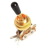 Kmise A0296 1 Piece 3 Way Toggle Switch/Knob Gold Electric Guitar Part