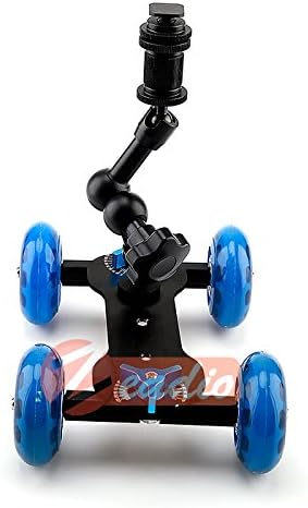 Zeadio Magic Arm Tabletop Portable Skater Dolly Rail Car Kits for all LCD Field Monitor Canon Nikon all Video DSLR Camera Rig - Image 4