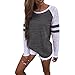 Women's Long Sleeve T-shirt,Toponly Women Ladies Plus Size Patchwork Polyester Splice Clothes T Shirt