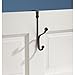 InterDesign York Lyra Over Door Organizer Hook for Coats, Hats, Robes, Clothes or Towels – Dual Hook, Bronze