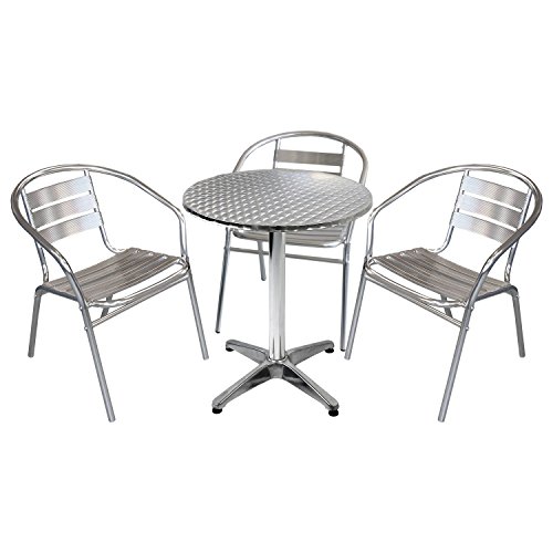 4tlg. Terrassenmöbel Balkonmöbel Campingmöbel Set Bistrogarnitur Gartengarnitur Sitzgruppe - Bistrotisch / Stehtisch…