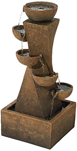 4 Cascading+Bowls+Water+Fountain+Light